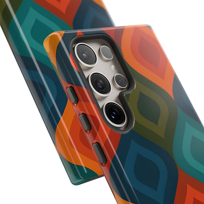 Vibrant Retro Diamond Mid-Century Seamless Samsung S24 - Tough