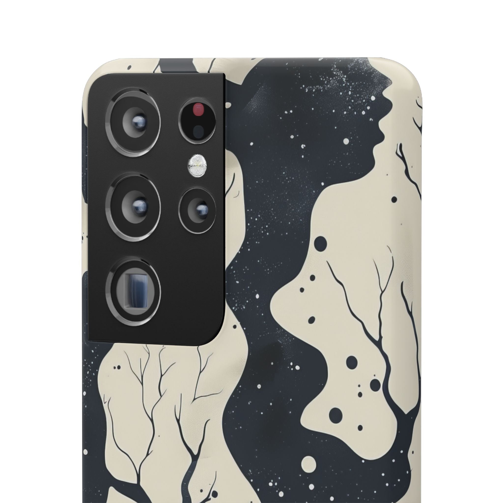 Organic Fluid Silhouettes with Cosmic Depth Samsung S21 - Slim Phone Case