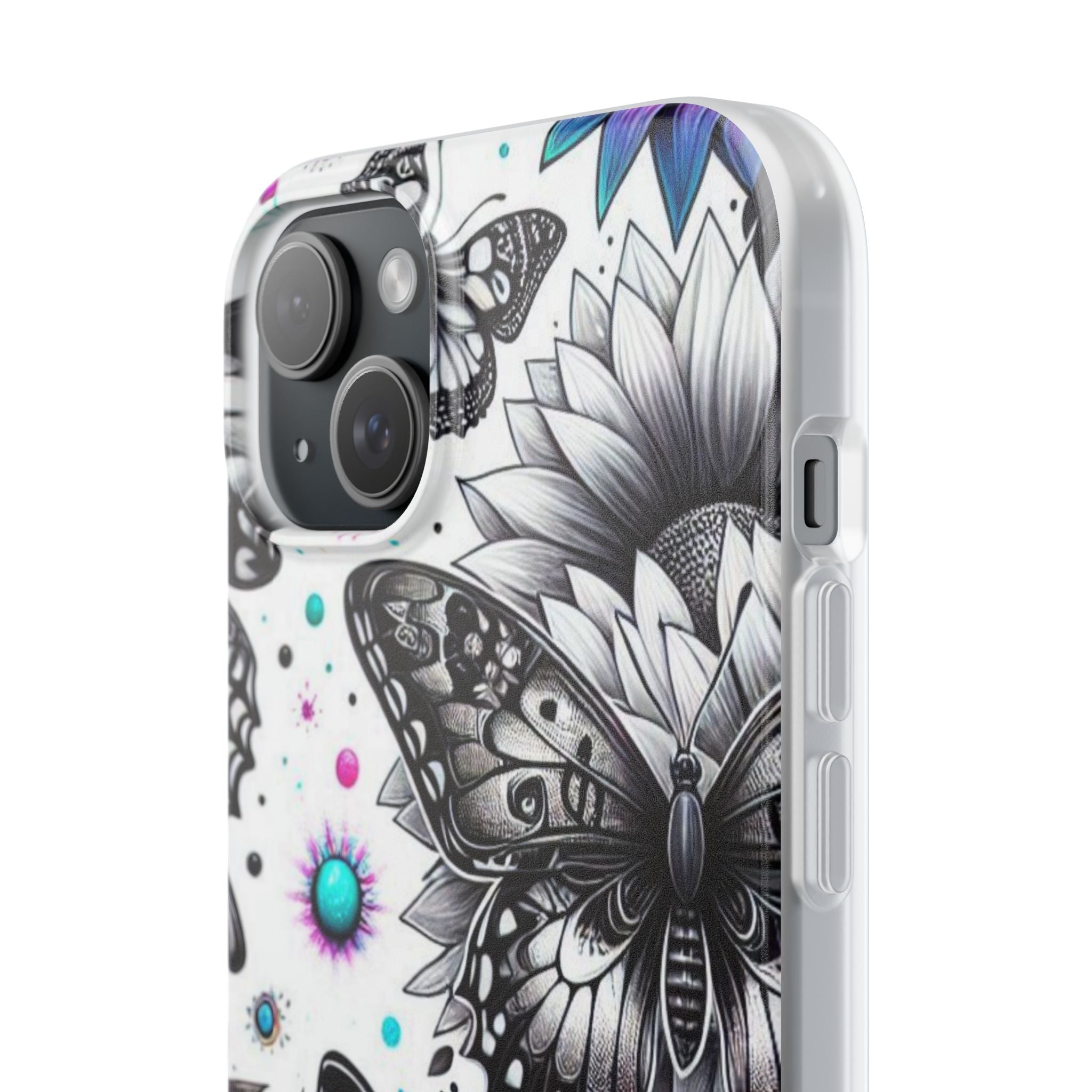 Butterfly Bloom iPhone 15 Plus Case - Soft