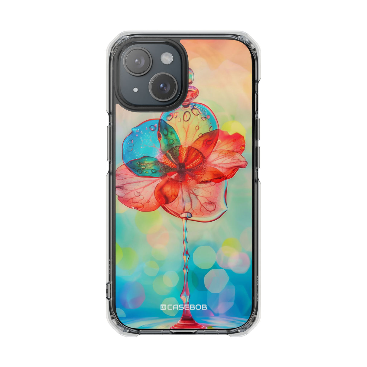 Dreamy Liquid Bloom - Phone Case for iPhone (Clear Impact - Magnetic)