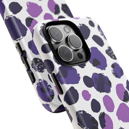 Purple Inkblots iPhone 16 - Tough Phone Case