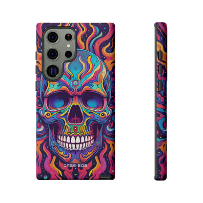 Flaming Skull Samsung S23 Ultra Case - Tough