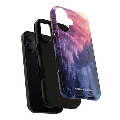 Misty Forest Serenity - Tough + MagSafe® iPhone 16 Phone Case