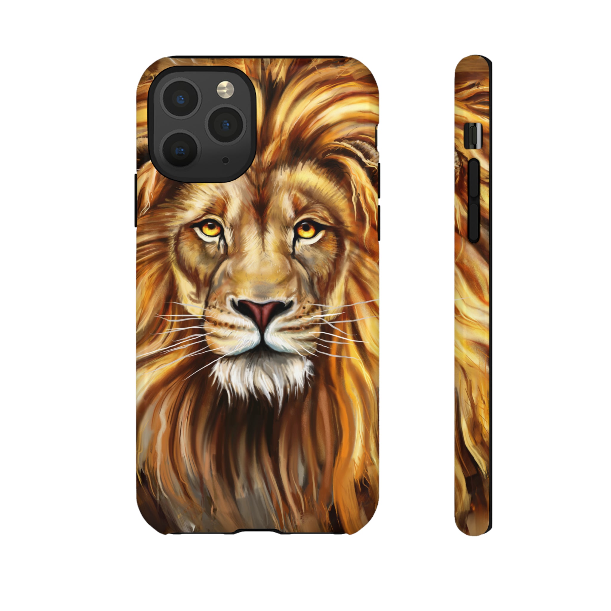 Lion head Digital Painting - Protective Phone Case