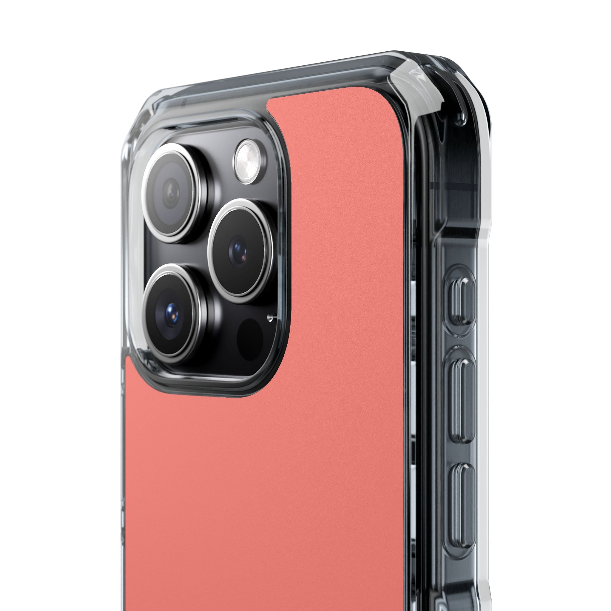 Coral Pink - Clear Impact Case for iPhone