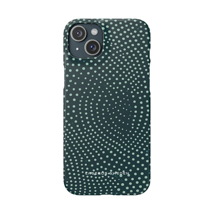 Teal Rippleflow iPhone 15 - Slim Phone Case