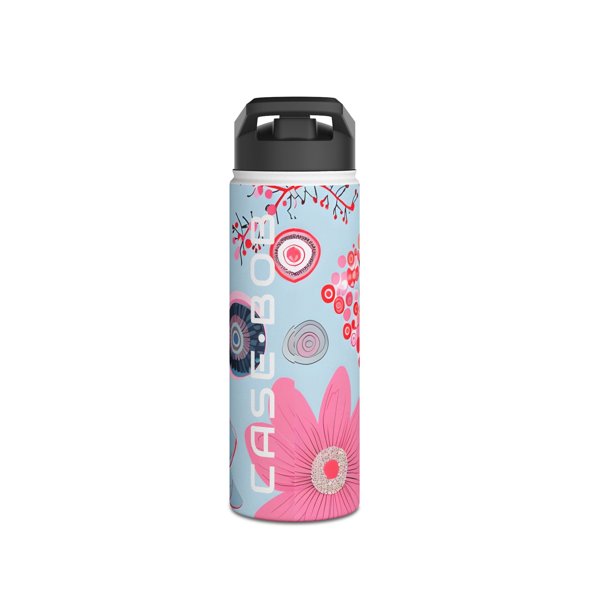 Outlined Bloom Radiance - Stainless Steel Water Bottle