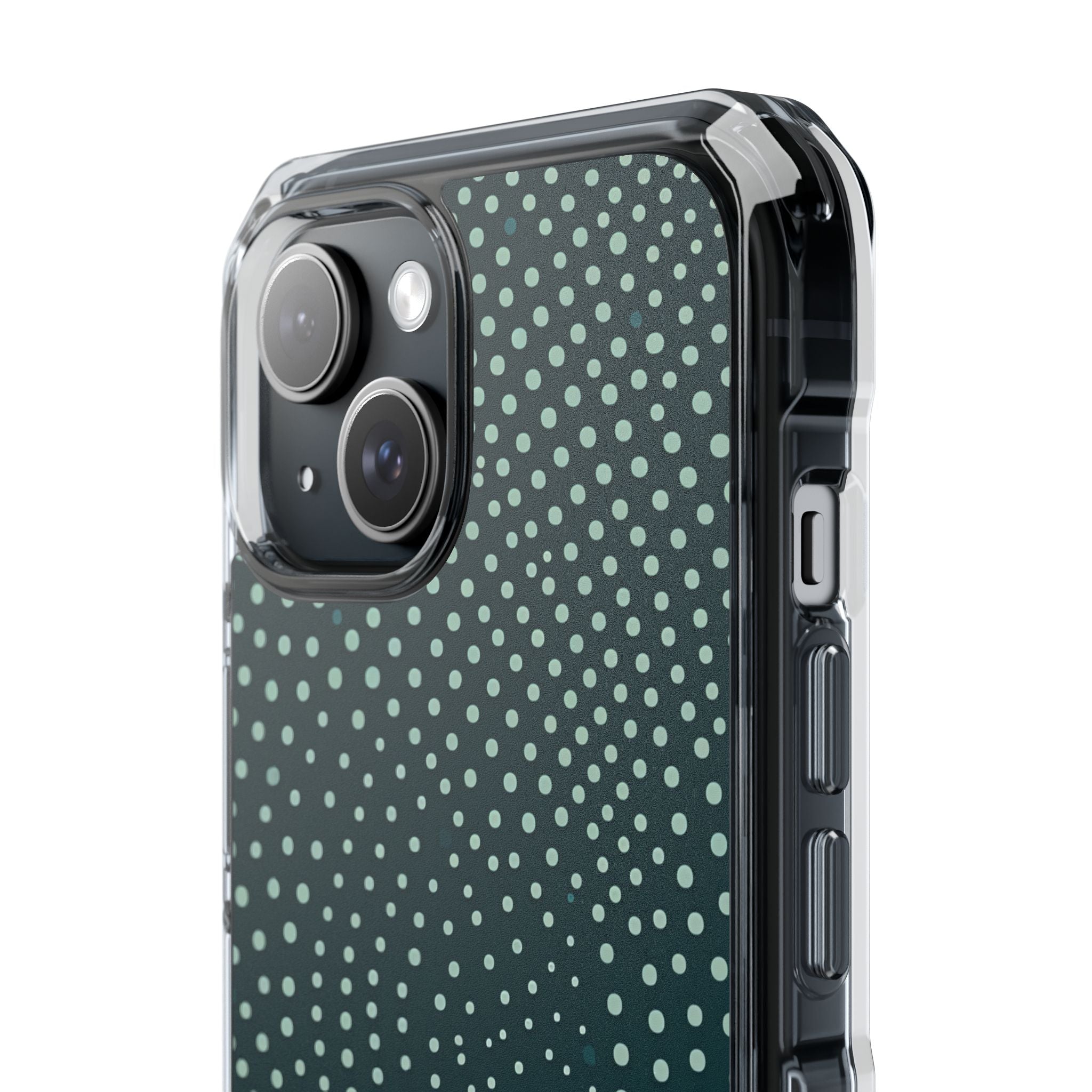 Teal Rippleflow iPhone 15 - Clear Impact Phone Case