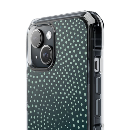 Teal Rippleflow iPhone 15 - Clear Impact Phone Case