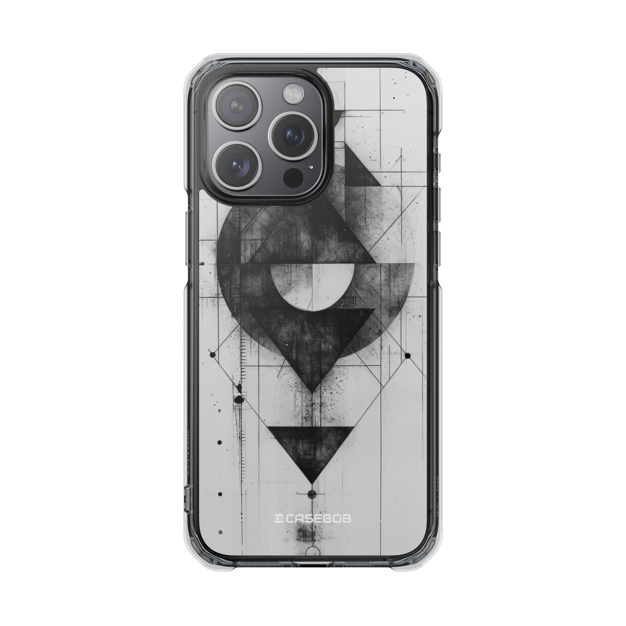 Monochrome Geometry - Phone Case for iPhone