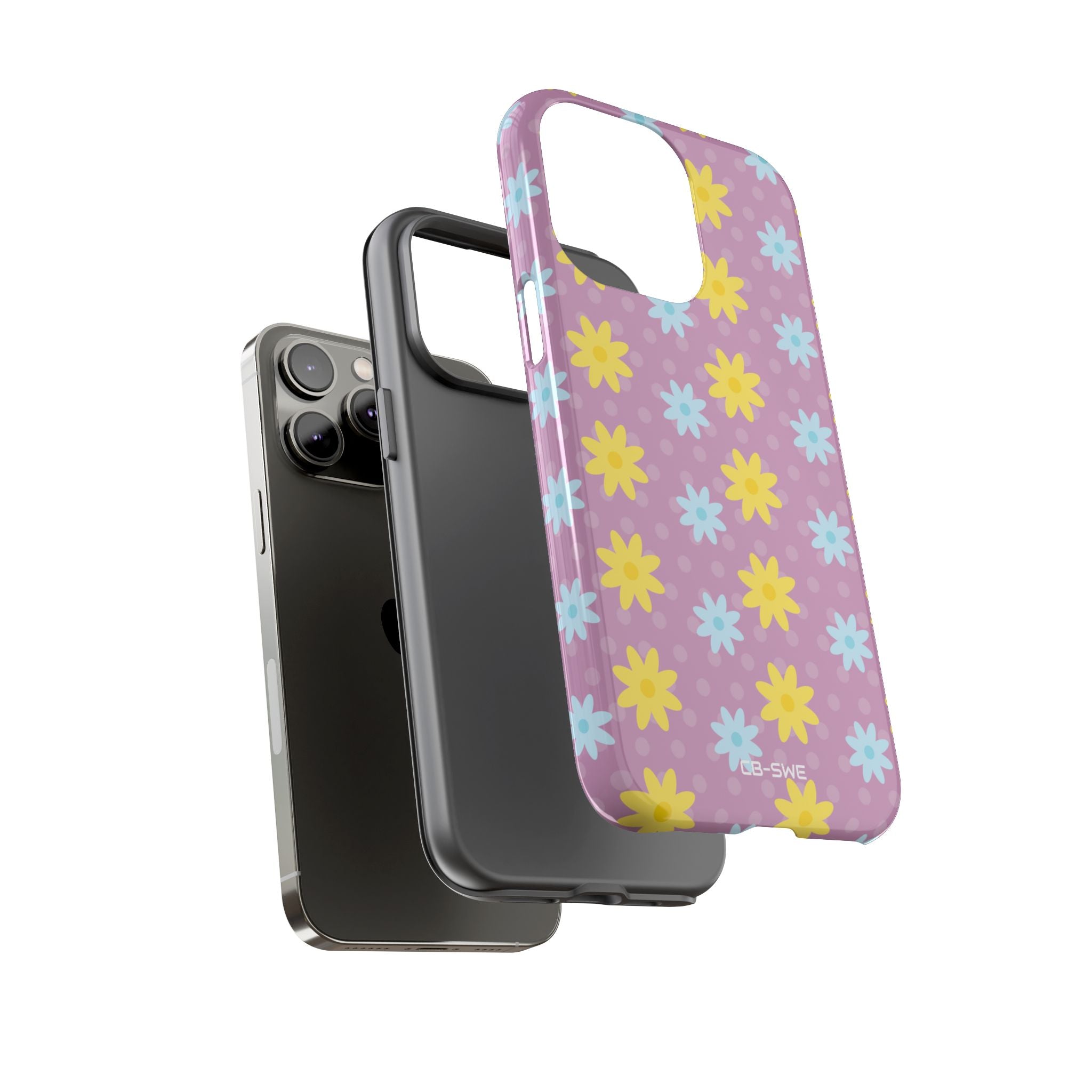 Flower Dots Dance - iPhone Case