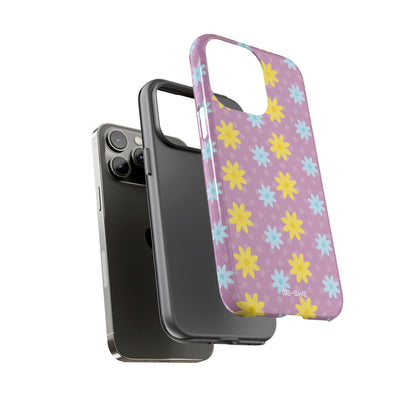 Flower Dots Dance - iPhone Case