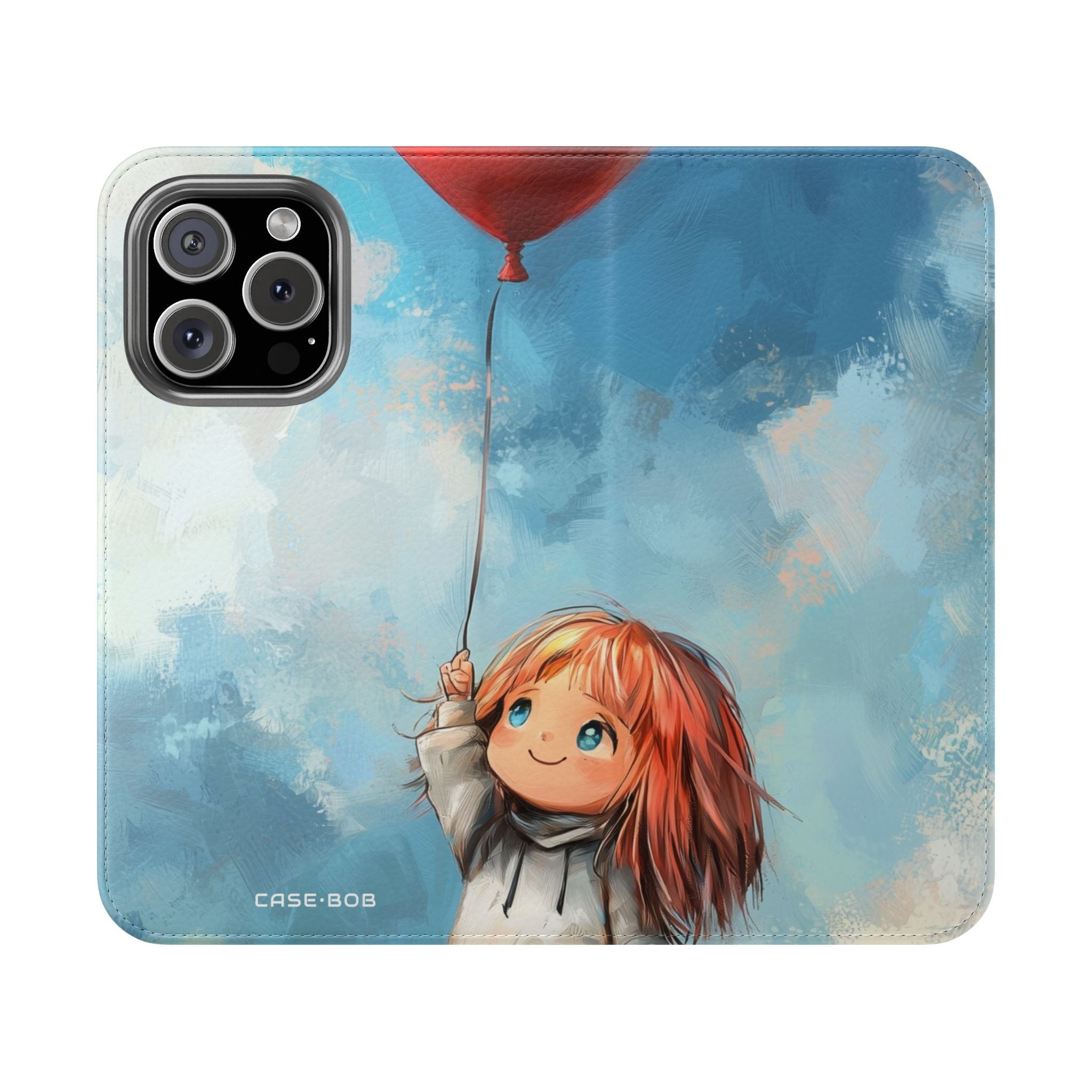 Heart Balloon Glow - iPhone 16 Pro Case - Wallet