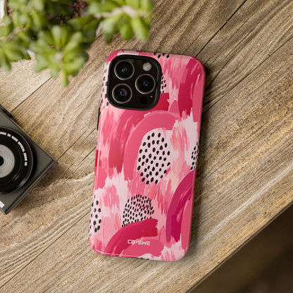 Vibrant Brushwork Dance - iPhone Case