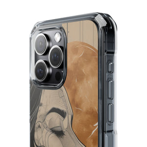 Lunar Introspection - Phone Case for iPhone (Clear Impact - Magnetic)