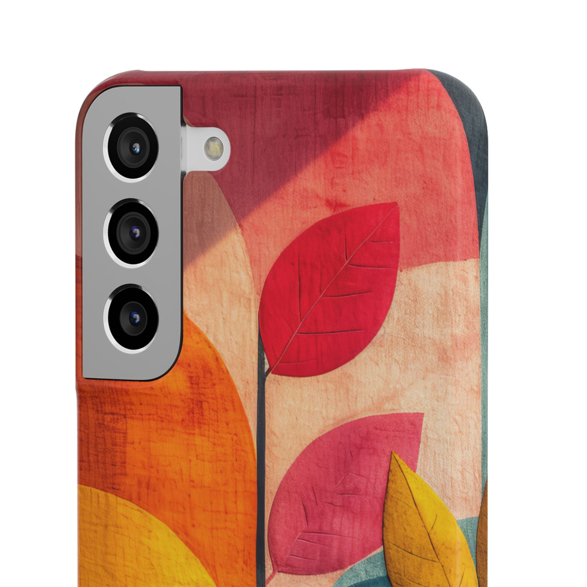 Abstract Orange Blue Design - Slim Samsung S22 Phone Case