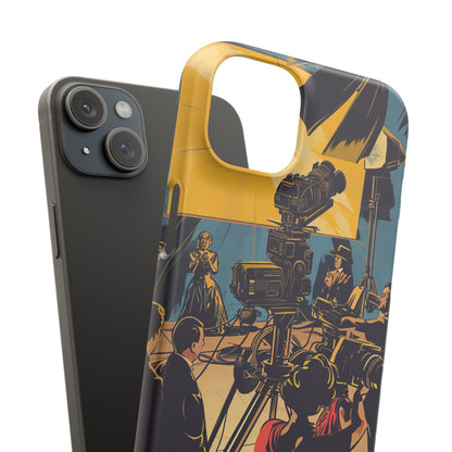 Golden Era Cinematic Spotlight iPhone 15 - Slim Phone Case