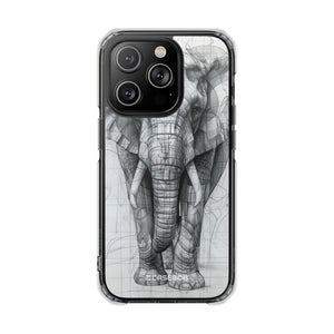 Technic Elephant – Handyhülle für iPhone (Clear Impact – Magnetisch)