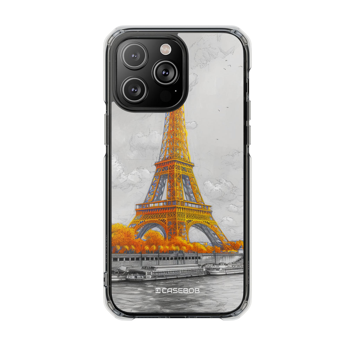 Autumnal Parisian Glow - Phone Case for iPhone (Clear Impact - Magnetic)