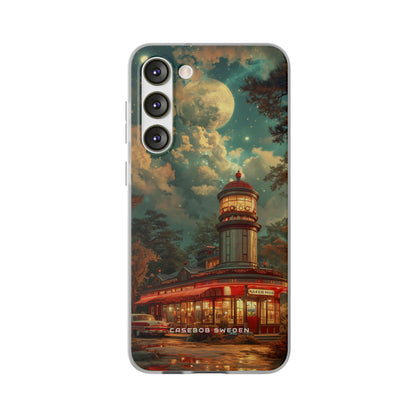 Vintage Moonlit Diner Fantasy Samsung S23 - Flexi Phone Case