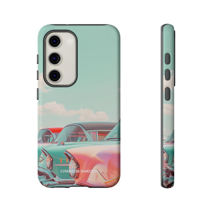 Vintage Turquoise Cars - Tough Samsung S23 Phone Case