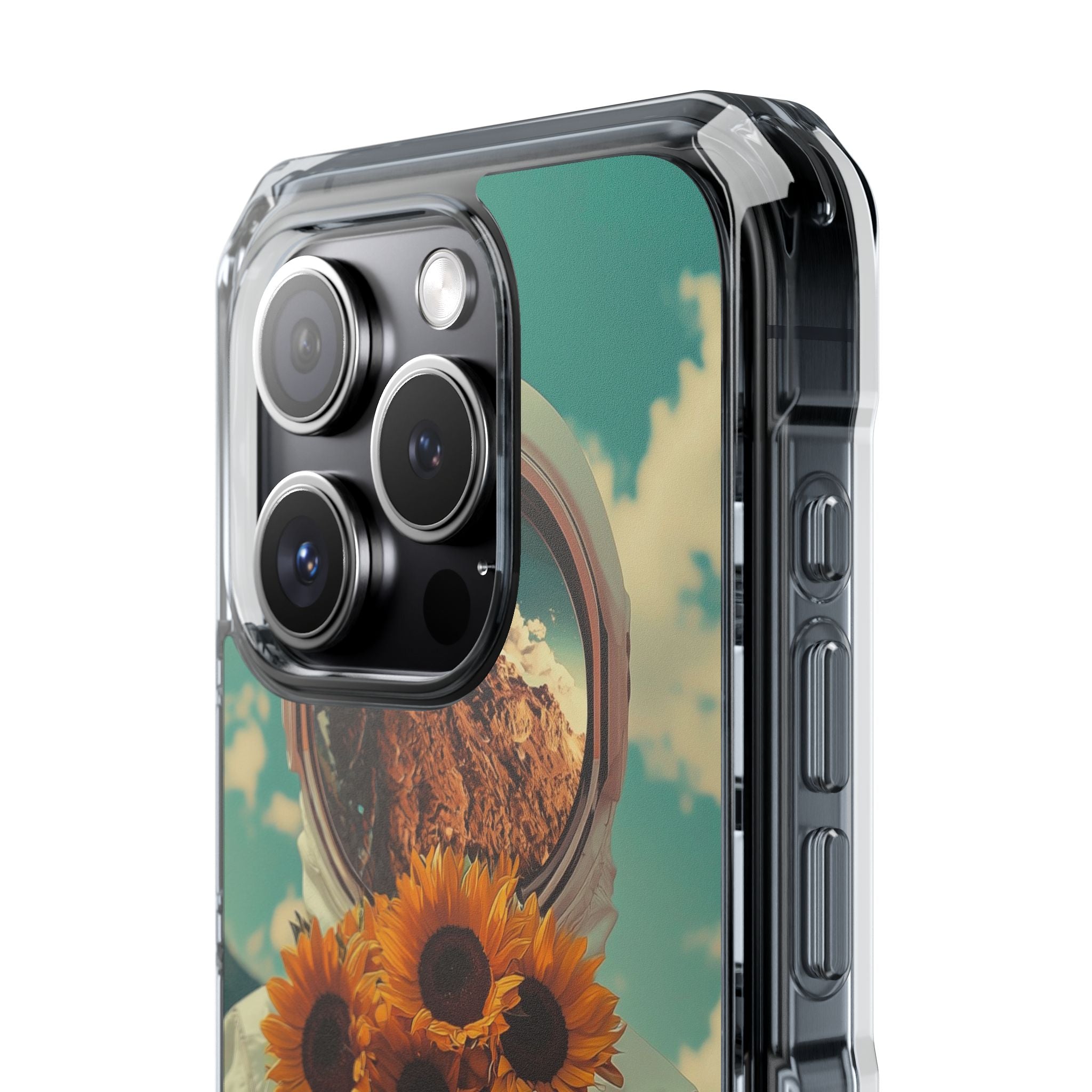 Sunflower Spacesuit Shine iPhone Case - Impact