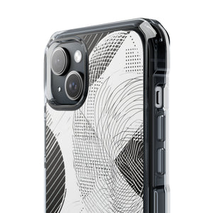 Monochrome Dynamics - Phone Case for iPhone (Clear Impact - Magnetic)