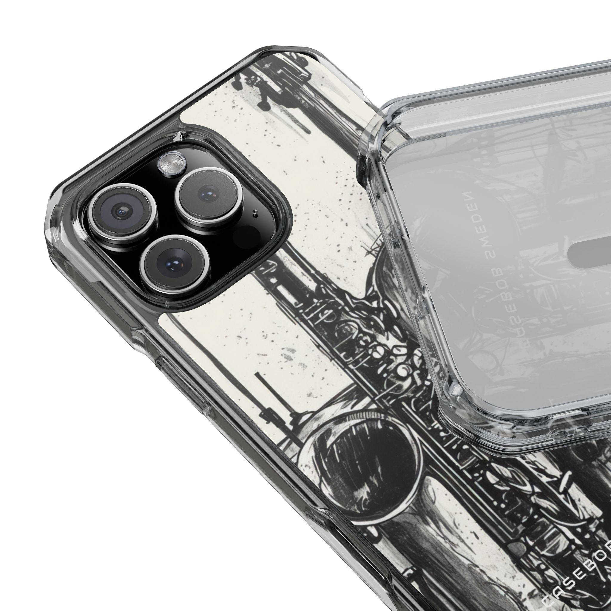 Jazz Instrument Line Symphony iPhone 16 - Clear Impact Phone Case