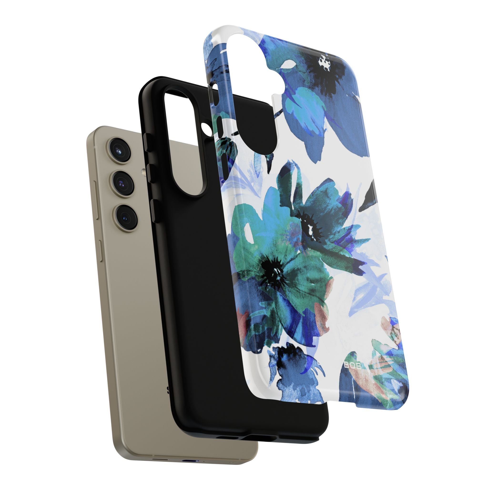 Blue Blossom Radiance Samsung S24 Plus Case - Tough