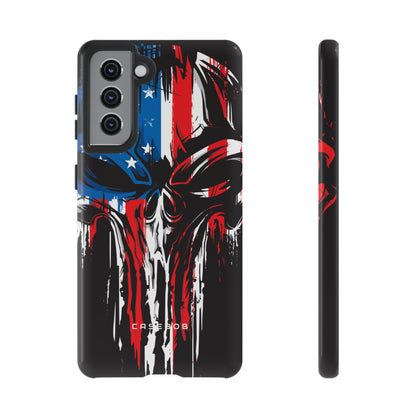 Military Grunge Skull Patriotic - Protective Phone Case