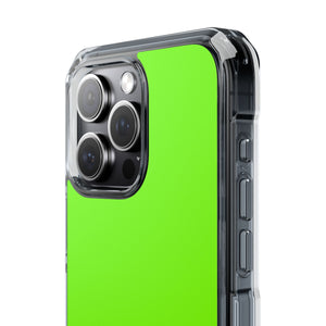 Chartreuse Green | Phone Case for iPhone (Clear Impact Case - Magnetic)