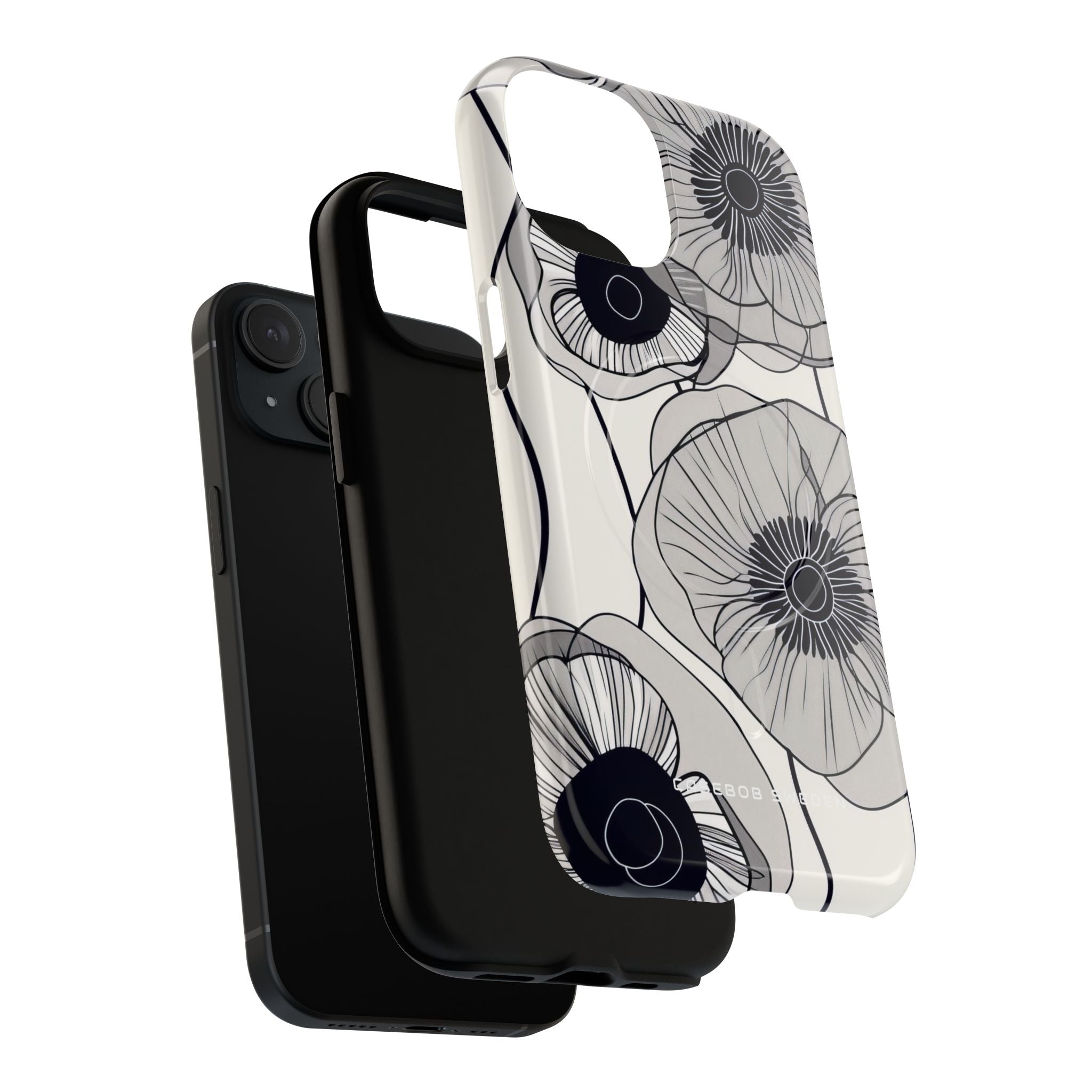 Modern Minimalist Flowers iPhone 15 | Tough+ Phone Case