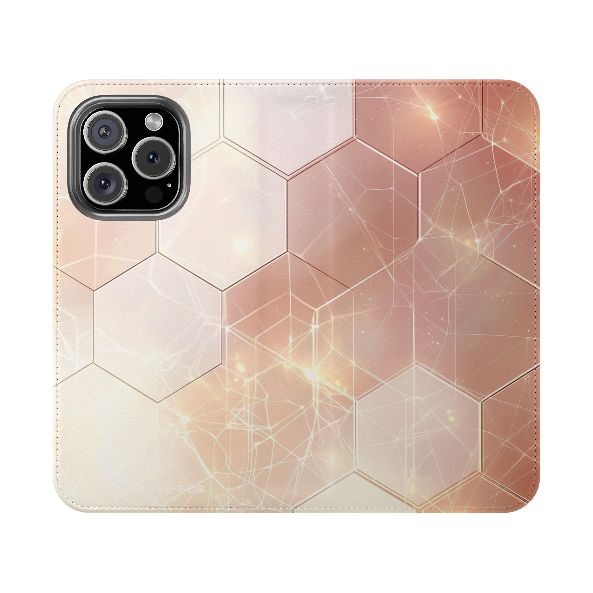 Hexagon Glow - iPhone 16 Pro Case - Portemonnee