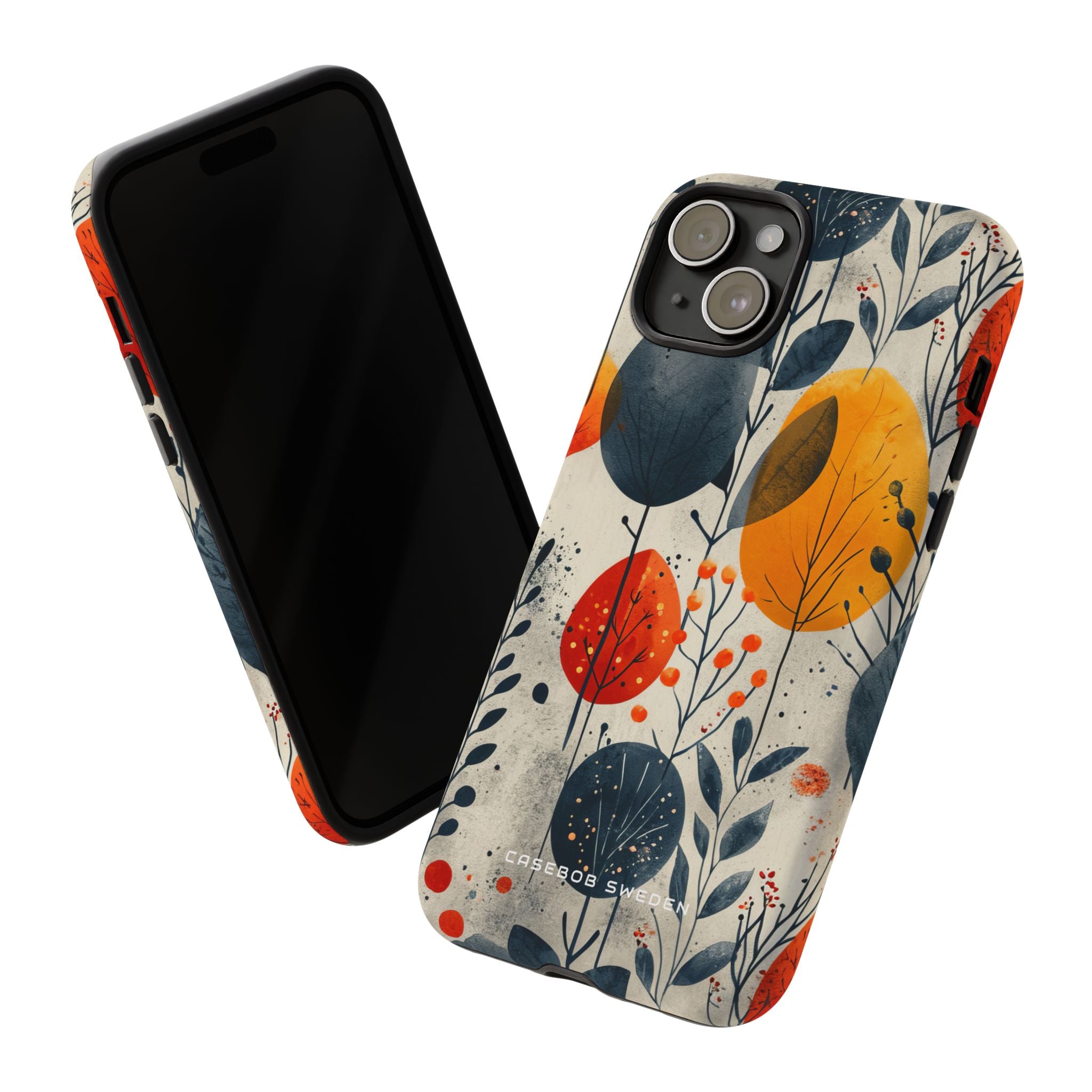 Vibrant Leaf Harmony iPhone 15 - Tough Phone Case