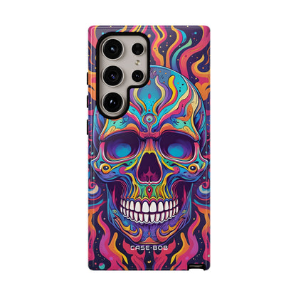 Flaming Skull Samsung S24 Ultra Case - Tough