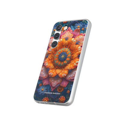 Abstract Blue Artwork - Flexi Samsung S23 Phone Case