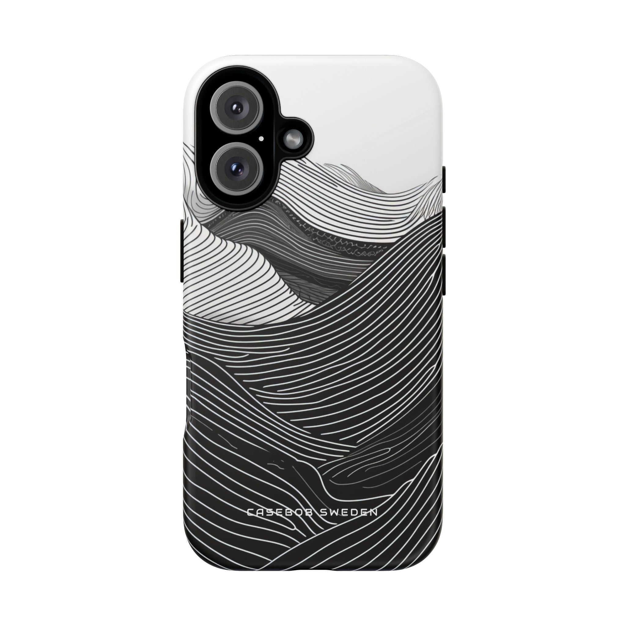 Undulating Horizon Waves iPhone 16 - Tough Phone Case