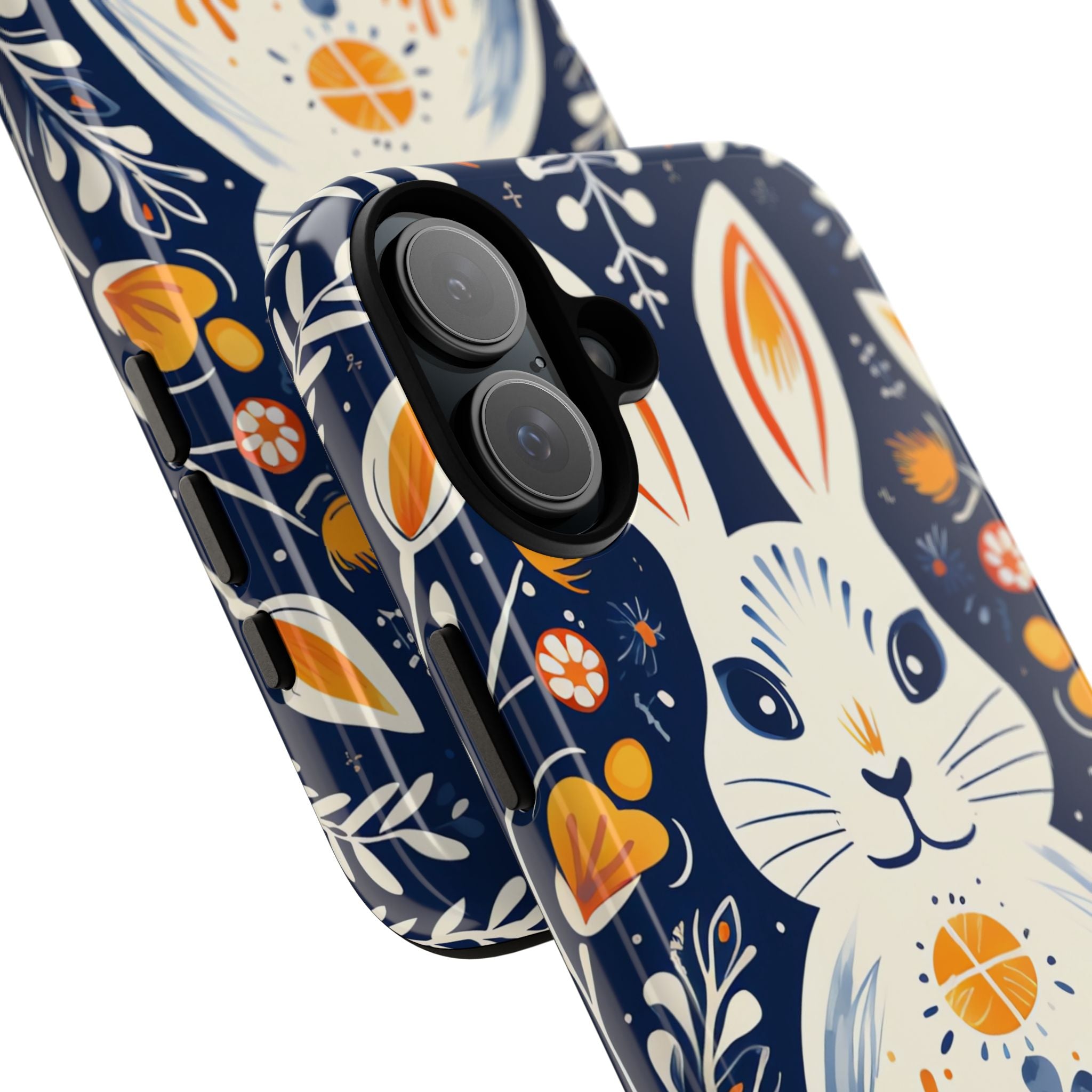 Floral Rabbit Joy - iPhone Case