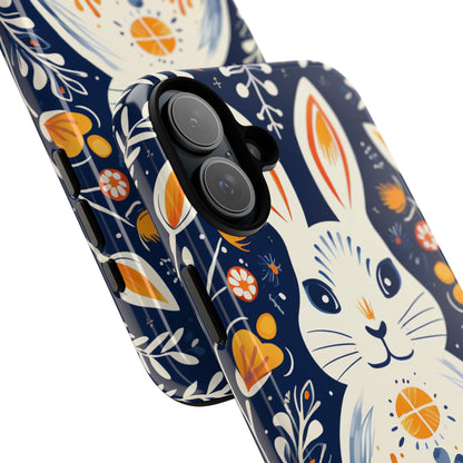 Floral Rabbit Joy - iPhone Case