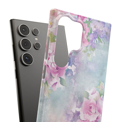 Dreamy Floral Watercolor - Slim Samsung S24 Phone Case