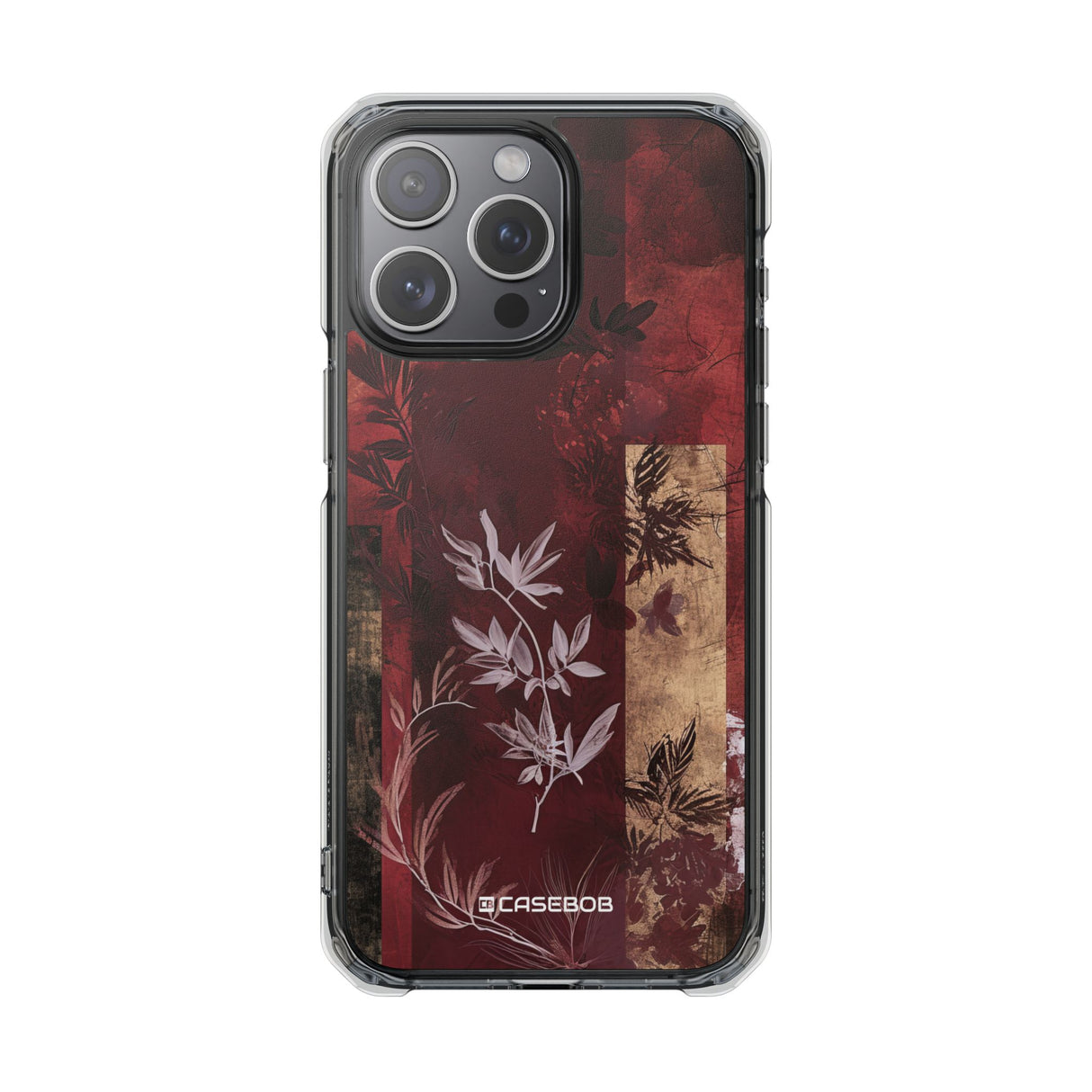 Marsala Design Showcase | Handyhülle für iPhone (Clear Impact Case – magnetisch) 