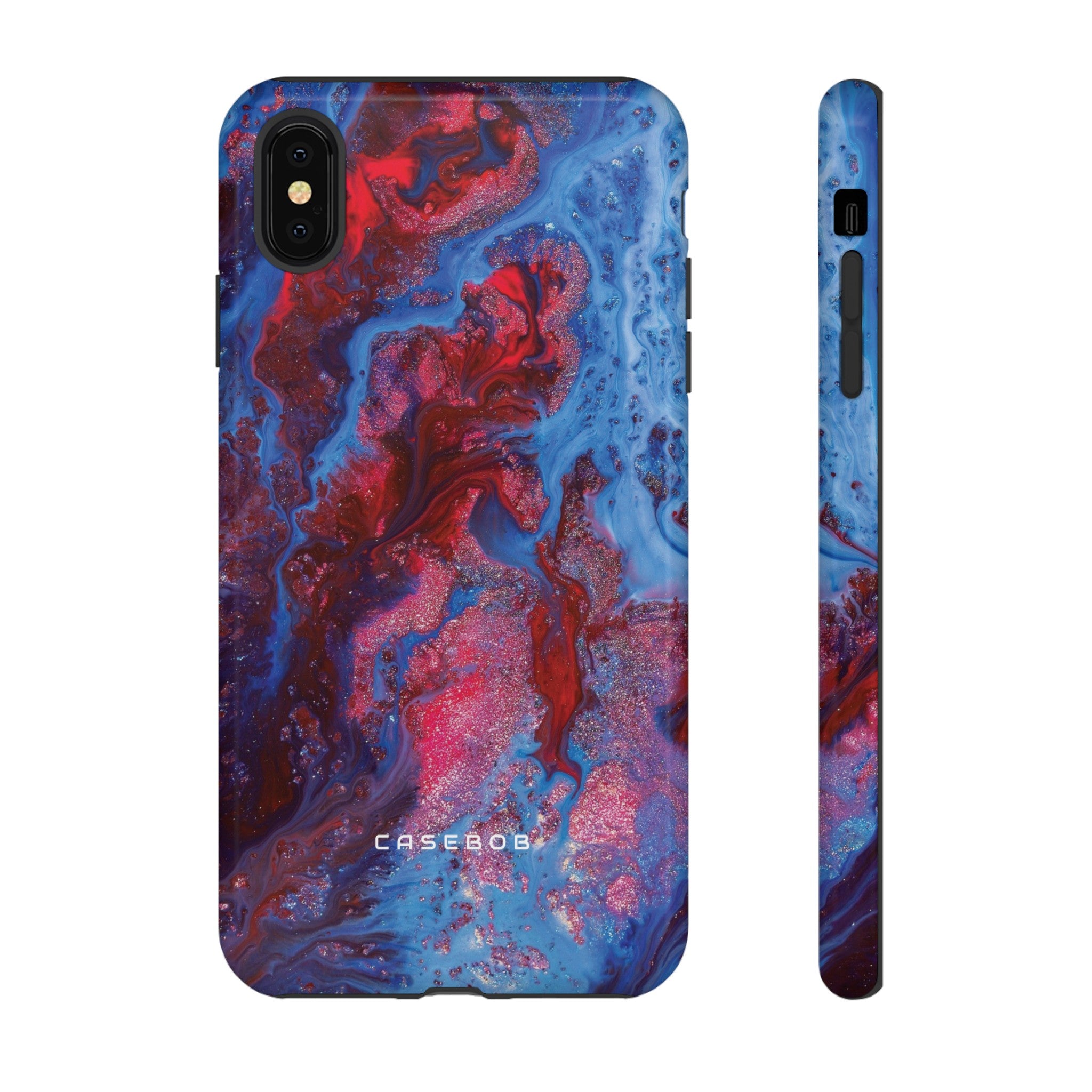 Deep Red Ink Art Phone Case - Protective Phone Case