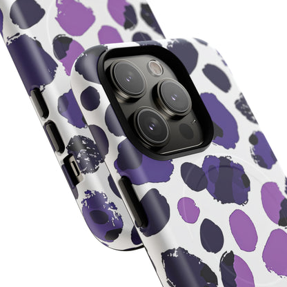 Purple Inkblots iPhone 14 | Tough+ Phone Case