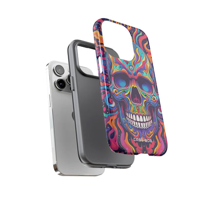 Flaming Skull iPhone 14 Pro Case - Tough