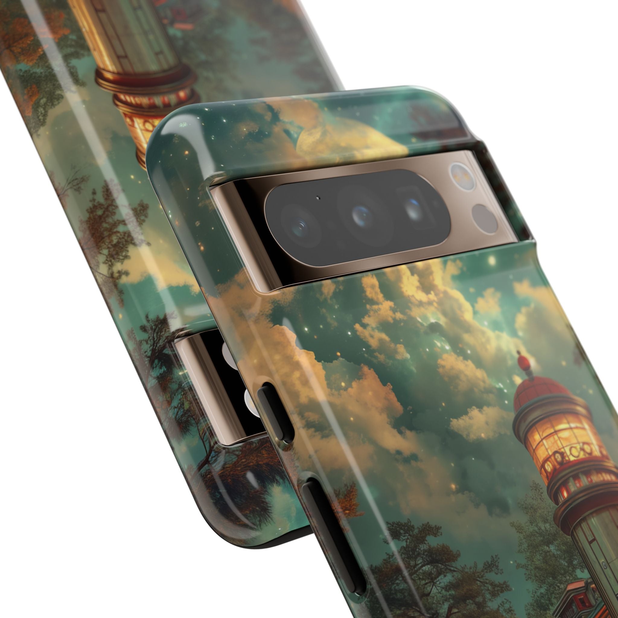 Vintage Moonlit Diner Fantasy Google Pixel 8 - Tough Phone Case