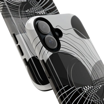 Monochrome Motion Flow iPhone 16 - Tough+