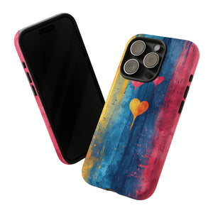 Watercolor Stripe Bliss - Protective Phone Case