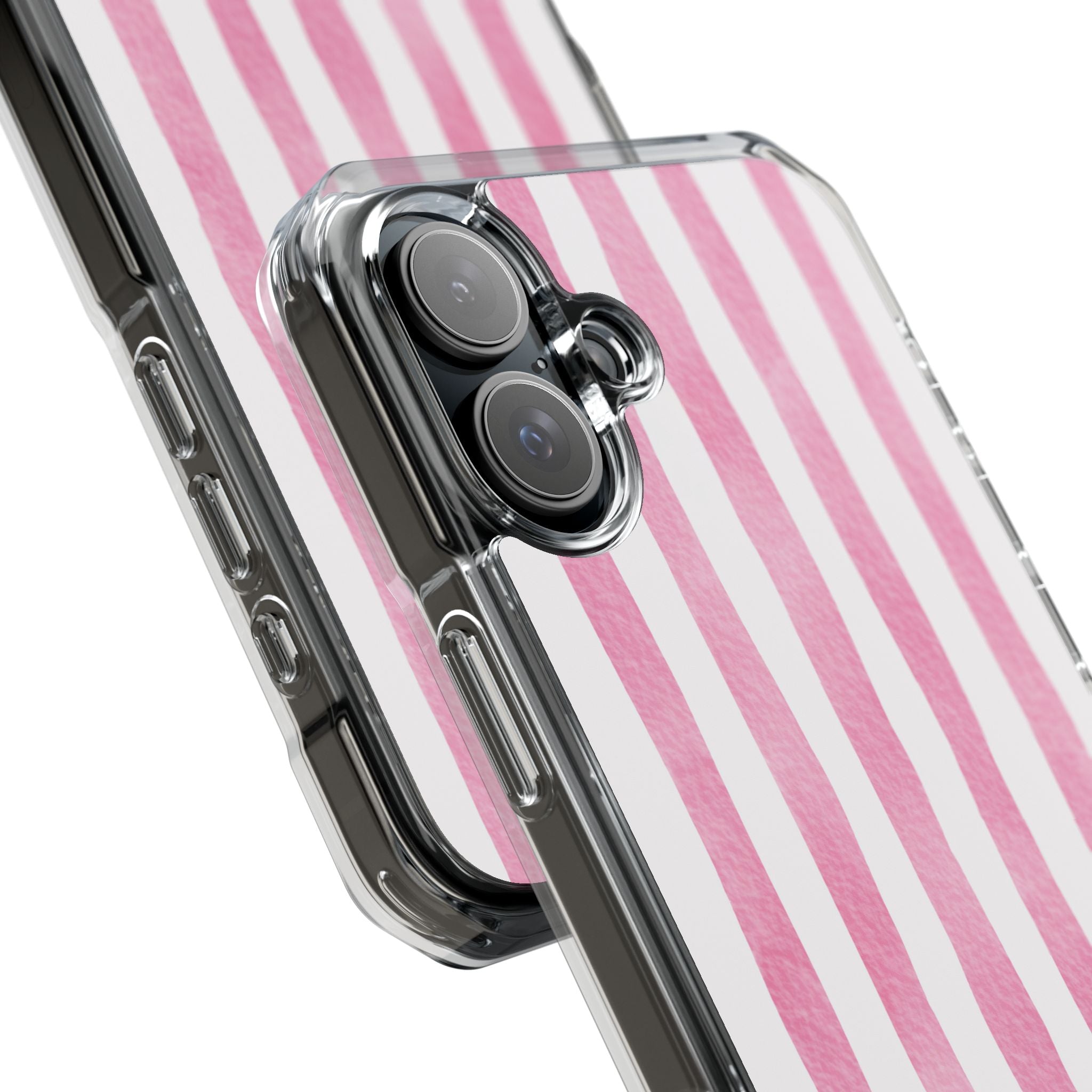 Pink Watercolor Stripes iPhone Case - Impact