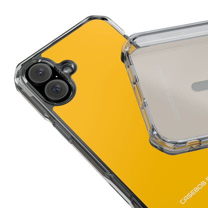 Amber Yellow - Clear Impact iPhone 16 Phone Case