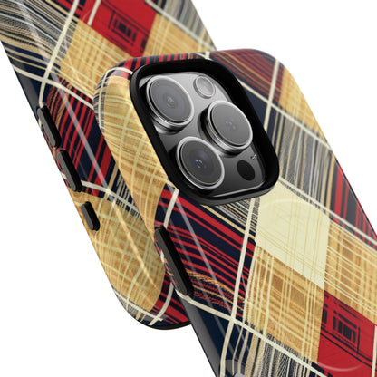 Plaid Diamond Tapestry iPhone 16 - Tough+